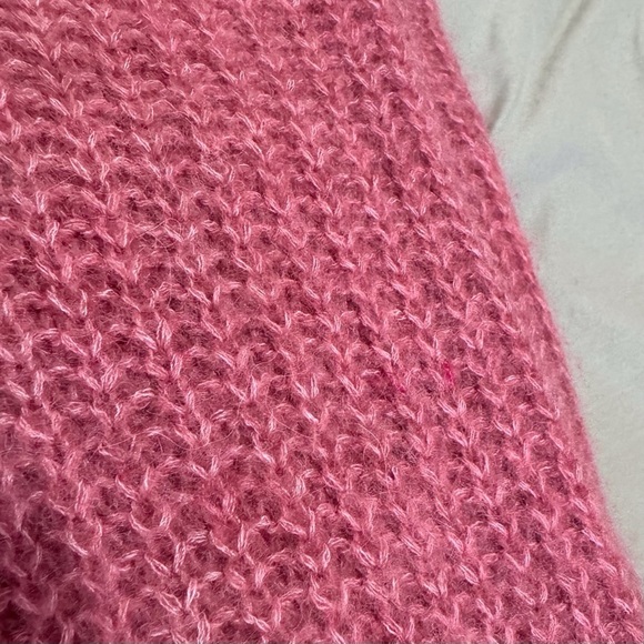 Cuyana Alpaca Wool Blend Balloon-Sleeve Sweater in Passion Fruit Size XSMALL - Picture 9 of 14